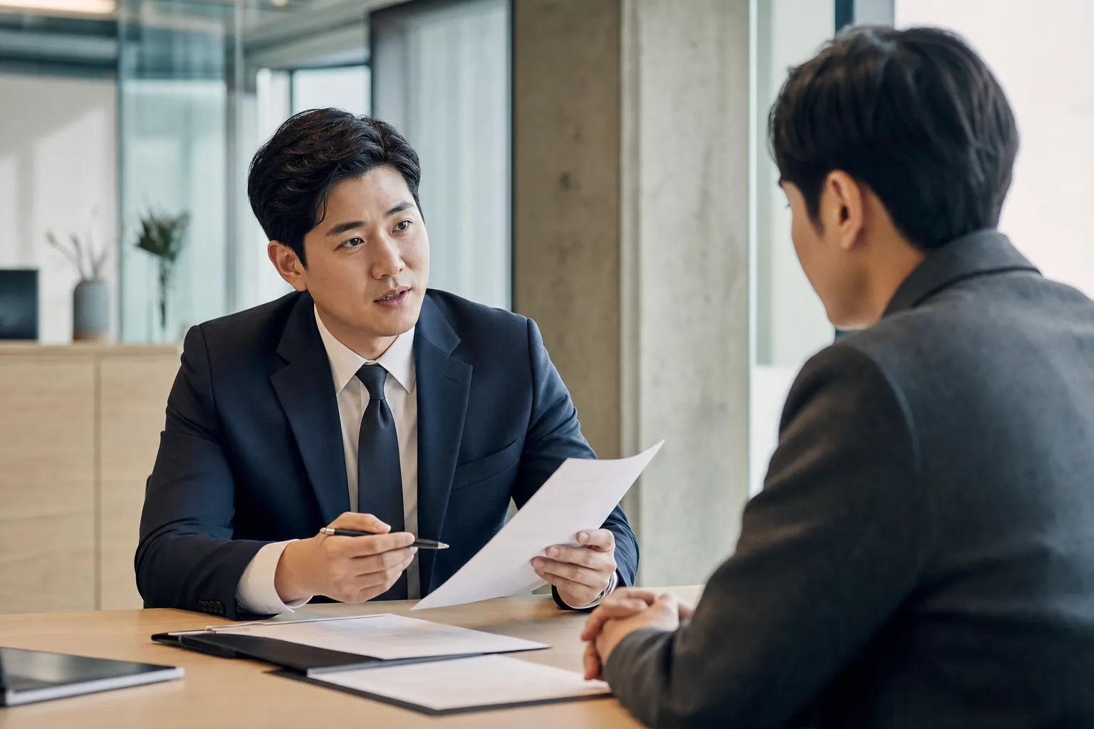 노무 전문가가 채용·근로계약·분쟁을 상담하는 모습